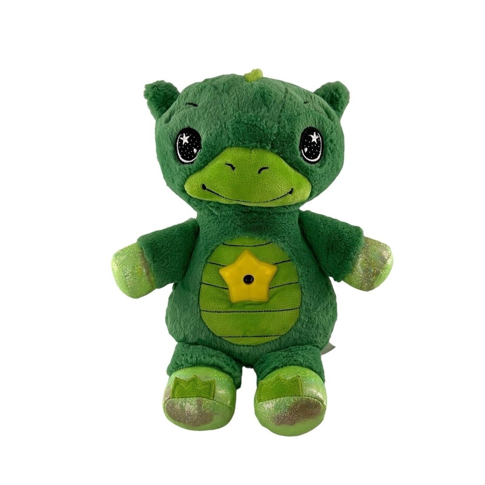 Star Belly Dream Lites Green Dragon Plush Dinosaur Night Light Projector Toy